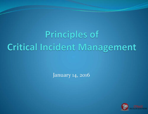 Critical Incident Management Principles
